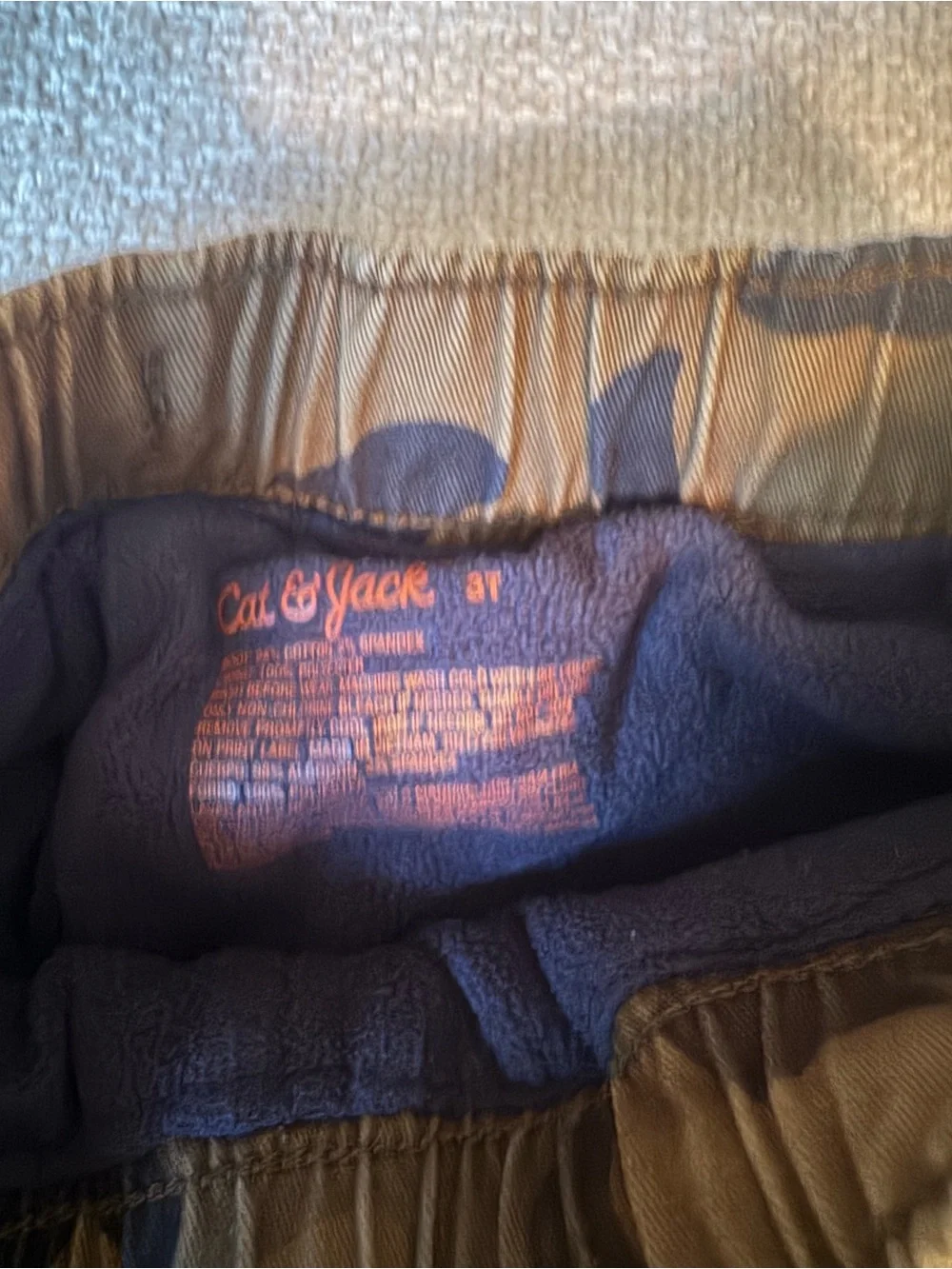 Cat & Jack Boy’s Fleece Lined Camo Pants 3T